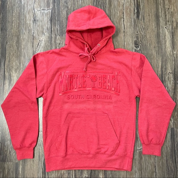 Isaac's Designs ‘Myrtle Beach South Carolina’ Graphic Hoodie Men Size M (EUC) - Picture 1 of 12